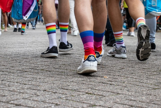 folks running with socks