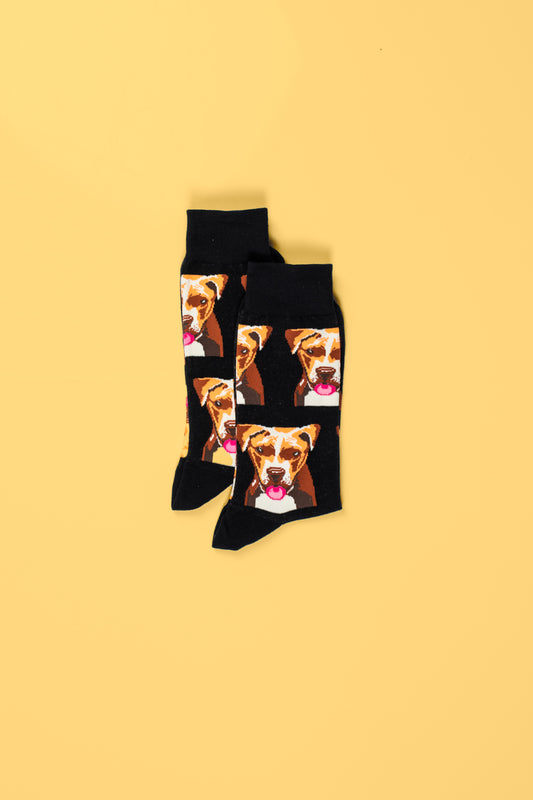 Dog Pattern Socks - Pack of 4