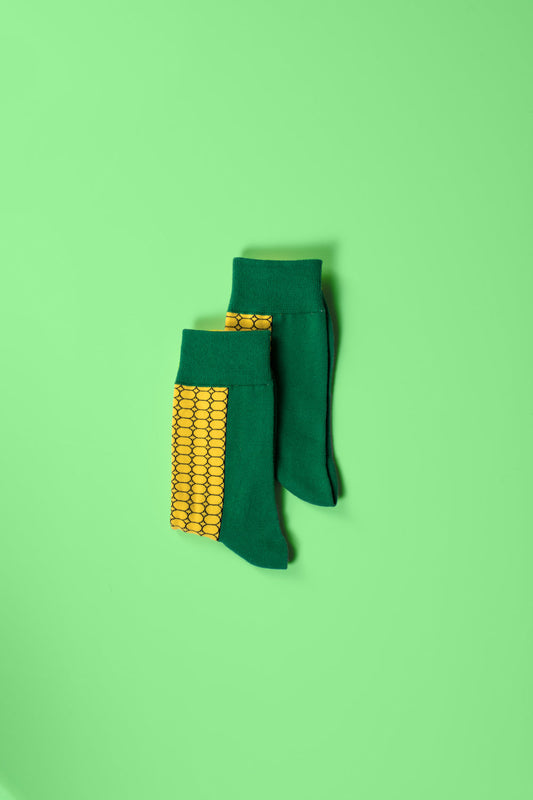 Corn Cartoon Socks