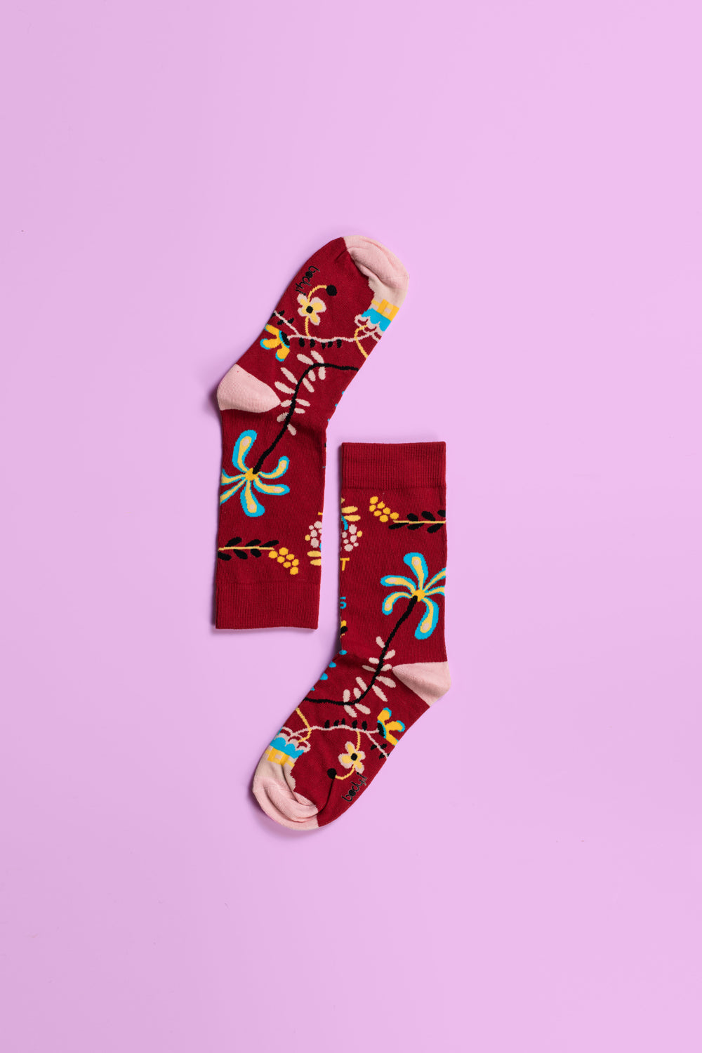 Red Flowers Socks