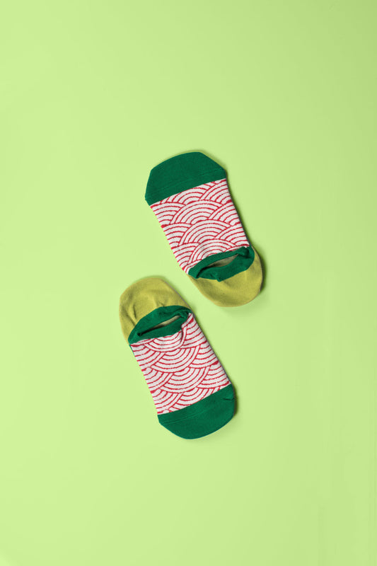 Green Petals Socks