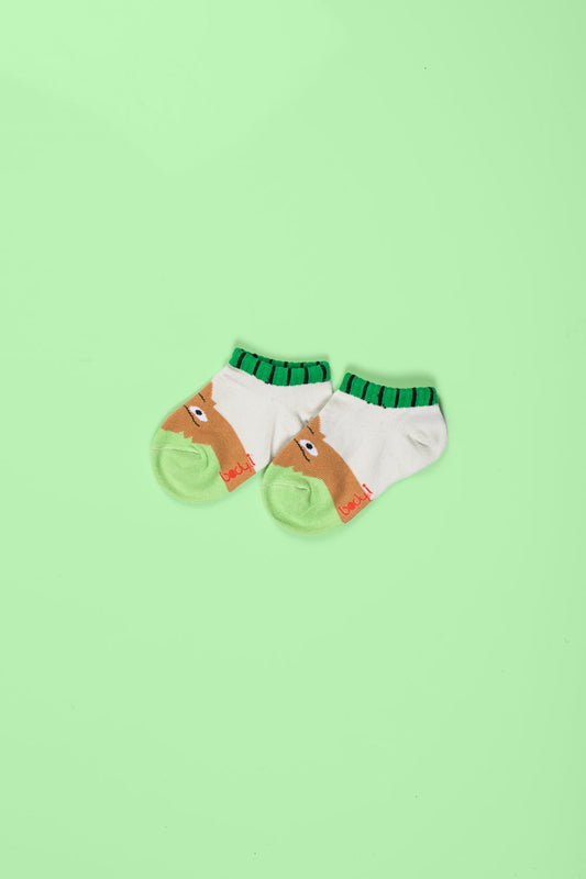 Kids Cartoon Green Socks