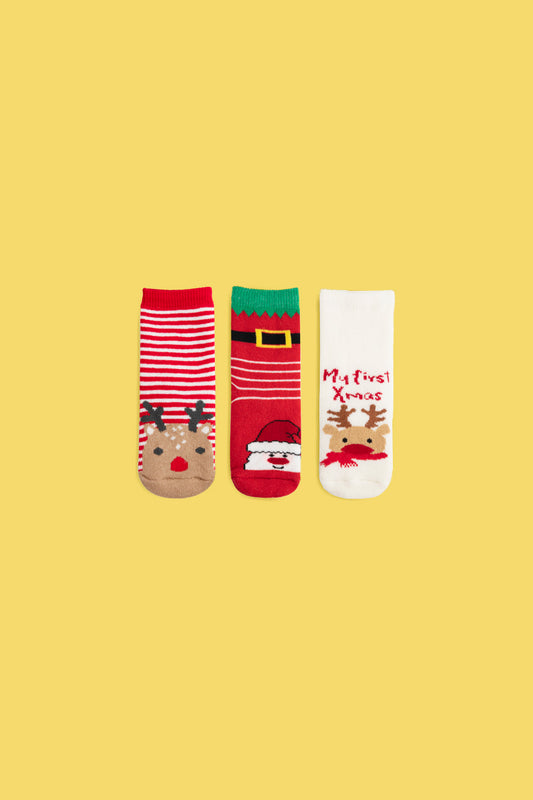 Kids Thermal Christmas Socks - Pack of 6