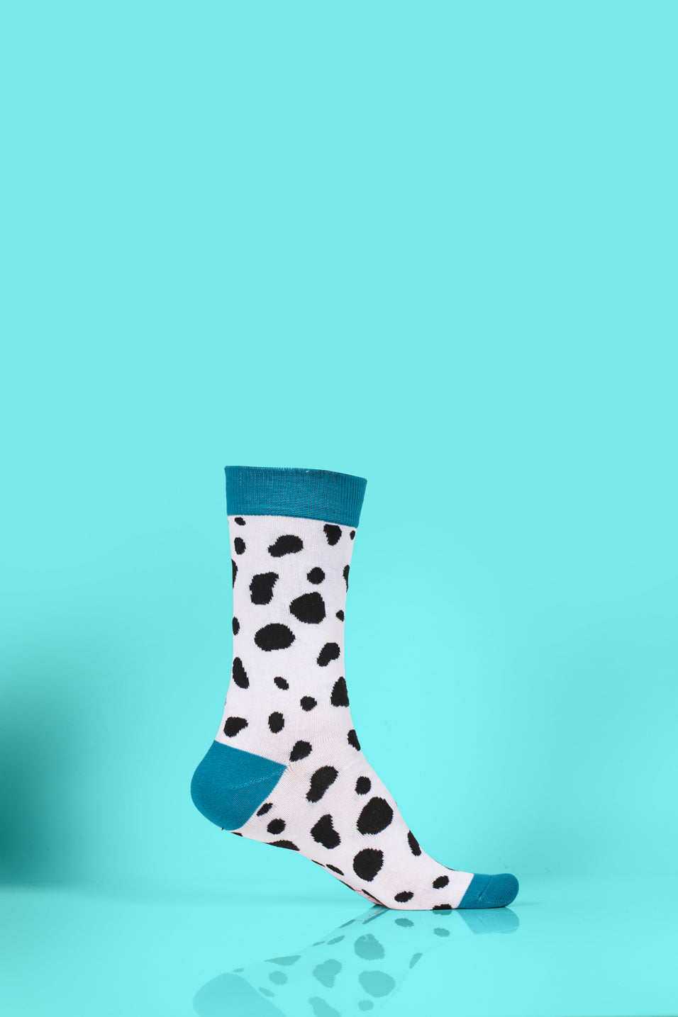 socks with white, black and blue colour 