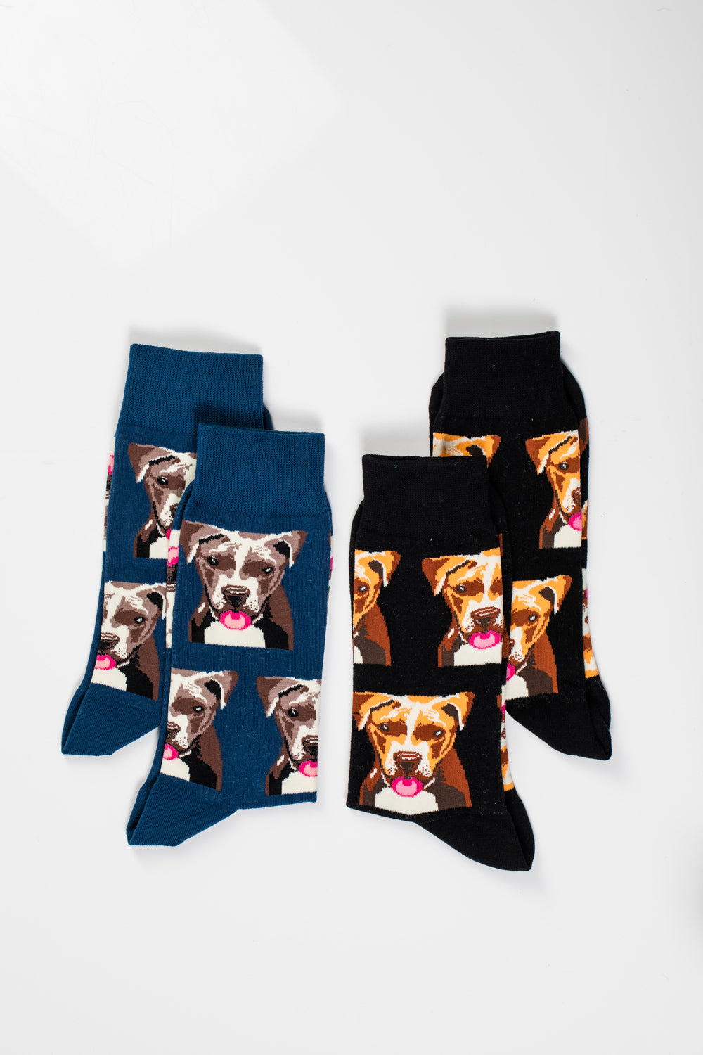 Dog Pattern Socks - Pack of 4